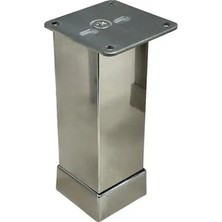 Elovias Eroğlu Düz Metal Ayak 40X40MM 15CM Krom (401-01-15-18)