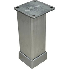 Elovias Eroğlu Düz Metal Ayak 40x40mm 8cm Mat Krom Bingolu (401-02-8-24)