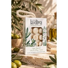 La Diva 120GR.DOĞAL Sabun Zeytinyapraklı Masaj Sabunu