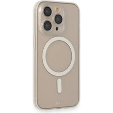 Aslanoğlu Store Apple iPhone 14 Pro Kılıf Grand Magneticsafe Kapak - Şeffaf