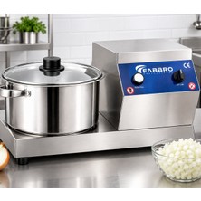 Fabbro Paslanmaz Çelik Soğan Sebze Doğrama Makinesi 8 Lt - 3 kg Kapasiteli, 220V