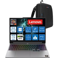 Lenovo Loq 15AHP11  Amd Ryzen™ 7 250 Aı 80GB Ddr5 4tb SSD 8GB/RTX5070 115W 15.3" Wuxga (1920X1200)IPS 165Hz,100%sRGB,300nits WINDOWS11HOME Gaming Bilgisayar W83TN0096TRH39+ZETTAÇANTA