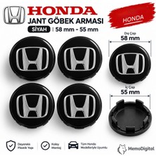 Memo Digital Universal Honda Jant Göbeği Dış Çap 58 mm Iç Çap 55 mm