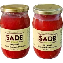 Sade Organik Sade Org Rendelenmiş ve Doğranmış Domates  340 gr 2\'li