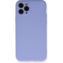 Aslanoğlu Store Apple iPhone 11 Pro Kılıf Nano Içi Kadife Silikon- Lila