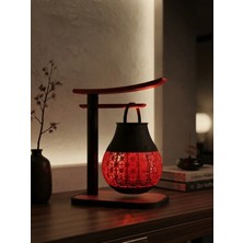 Mcy Dekor Bohem Uzak Doğu Tasarımlı Minyatür Abajur / Masa Üstü Dekor Lambası 21X18 cm