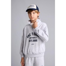 Defacto  Erkek Çocuk Sweat H9892A8/GR400 Optıc Lt.grey Melange