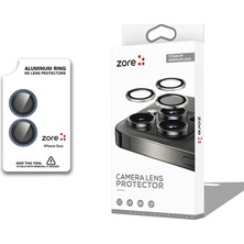 Cepustik Telefon Aksesuarları iPhone Duo Kamera Lens Koruyucu Cl-12 Premium Safir Parmak Izi Bırakmayan Anti-Reflective