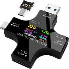 Powermaster PM-26611 USB / Type-C Dijital Tester Voltmetre Ampermetre Multimetre ve Otg Test Cihazı