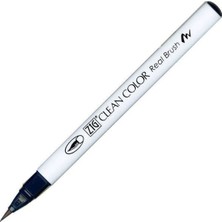 COjans Zig Clean Color Real Brush RB-6000AT 035 Deep Blue Fırça Uçlu Marker Kalemi - 6 Lı Paket (6 Adettir)