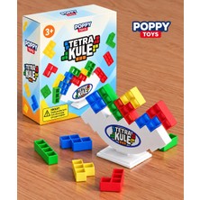 Poppy Toys Poppytoys Tetra Kule Denge Oyuncağı Eğitici Kutu Oyuncak Tetris Kule Tetra Tower