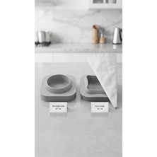 Karadağ Metal Silikon Mini Kare ve Yuvarlak Pasta Kalıbı (3'er Adet)+ Çok Kullanımlık Ithal Krema Torbası Seti