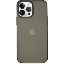 Aslanoğlu Store Apple iPhone 14 Pro Kılıf Pc Sert Şeffaf Kapak - Siyah