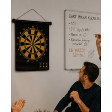 Aslanoğlu Store Aile ve Arkadaş Oyunları Için Manyetik Dart Tahtası 6 Ok Dahil
