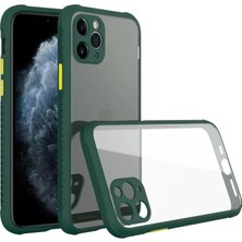Aslanoğlu Store Apple iPhone 11 Pro Kılıf Miami Şeffaf Silikon - Koyu Yeşil