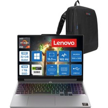 Lenovo Loq 15AHP11  Amd Ryzen™ 7 250 Aı 32GB Ddr5 1tb SSD 8GB/RTX5060 115W 15.3" Wuxga (1920X1200)IPS 165Hz,100%sRGB,300nits WINDOWS11HOME Gaming Bilgisayar W83TN0095TRH11+ZETTAÇANTA
