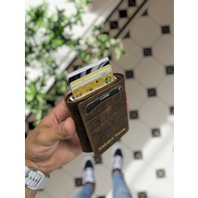 Visso Leather Visso 684 Hakiki Deri Kağıt Para Bölmeli Mekanizmalı Kartlık Cüzdan Çanta Kişiye Özel Ürün