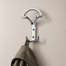 Elovias Sese Krom Portmanto Vestiyer Askısı 2li Kanca Metal (AS239)