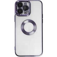 Aslanoğlu Store Apple iPhone 14 Pro Kılıf Slot Silikon - Mor