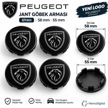 Memo Digital Universal Peugeot Jant Göbeği Dış Çap 58 mm Iç Çap 55 mm
