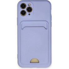 Aslanoğlu Store Apple iPhone 11 Pro Kılıf Kelvin Kartvizitli Silikon - Lila
