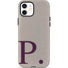 Velvoria iPhone 12 Valestra Çift Katmanlı Korumalı Kılıf Greige Wine P
