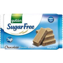 Gullon Kakao Kremalı Şekersiz Gofret 180 gr *3'lü