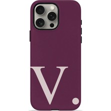 Velvoria iPhone 15 Pro Valestra Çift Katmanlı Korumalı Kılıf Wine Blush V