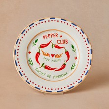 Karaca Pepper Club Pasta Tabağı Peperone 19 cm Mavi