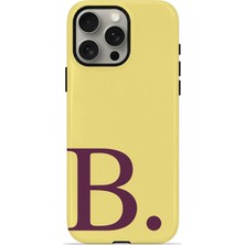 Velvoria iPhone 15 Pro Max Valestra Magsafe Çift Katmanlı Darbe Korumalı Kılıf Butter Drama B