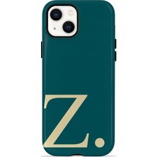 Velvoria iPhone 14 Plus Valestra Magsafe Çift Katmanlı Darbe Korumalı Kılıf Petrol Cream Z