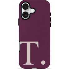 Velvoria iPhone 16 Plus Valestra Çift Katmanlı Korumalı Kılıf Wine Blush T