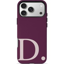 Velvoria iPhone 17 Pro Max Valestra Magsafe Çift Katmanlı Darbe Korumalı Kılıf Wine Blush D