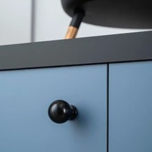 Elovias System Düğme Mobilya Kulbu Siyah Renk 20mm Kulp (SY1465 0020 AL6)