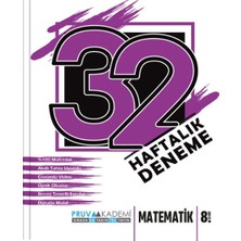 TeknoKapsül Pruva Akademi 8. Sınıf Matematik 32 Haftalık Deneme