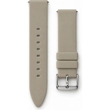Laleli 20 mm Silikon Saat Kordonu Akıllı Pim Uyumlu Kum Beji