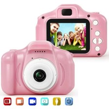 Junglee Dijital Renkli Ekran Çocuk Kamerası 1080P Hafıza Kartlı Şarjlı Video Resim Oyun Fotoğraf Makinesi