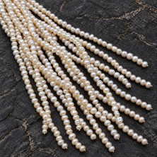 Yaşam Tohumu Inci Dizi Beyaz 4,5*4mm – Doğal Doku Royal Seri (63328)