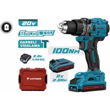 Maison Luré Catpower Akülü Darbeli Vidalama Li-Ion 100NM (Makine) Kömürsüz 13 mm + ( 2. Akülü