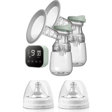 Junglee RH-318BB Şarjlı Çiftli Göğüs Pompası 4 Masaj Modlu 9 Ayarlı Vakum Modu
