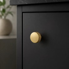Elovias System Düğme Mobilya Kulbu Gold Renk 32MM Kulp (SY1980 0032 Gl)
