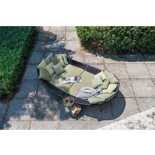 SCY Navis Havuz Başı Koltuk Daybed Chunk Ipi Örgülü Bahçe Mobilyası Koltuğu