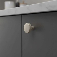 Elovias System Düğme Mobilya Kulbu Nikel Saten 32mm Kulp (SY1980 0032 NB)