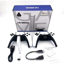 Junglee M15 Pro Game Stick Retro Oyun Konsolu 2 Kablosuz Kol 64 GB 20000 Oyun Tv Ps1 HDMI 4K Arcade Oyunları