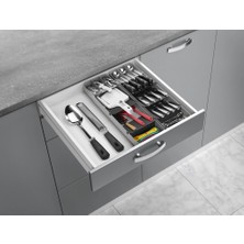 Metaltex Çatal Bıçak Takımı Düzenleyici, Gri ve Siyah, 40-49 cm