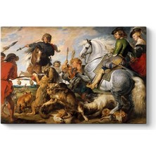 Paul Rubens - Kurt ve Tilki Avı Tablosu 60 x 40