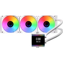 Bitfenix S7 Digital Beyaz Argb 360MM Islemci Sivi Sogutucu