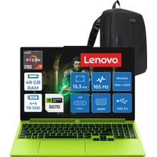 Lenovo Loq 15AHP11 Amd Ryzen™ 7 250 Aı 48GB Ddr5 4tb Ssd+4tbssd 8GB/RTX5070 115W 15.3" Wuxga (1920X1200)IPS 165Hz,100%sRGB,300nits Freedos Gaming Bilgisayar W83TN00AATRF24+ZETTAÇANTA