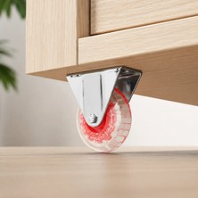 Elovias Hts Sabit Makaralı Tekerlek Kırmızı 75*25mm (120-07-03-03)