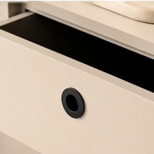 Elovias System Düğme Mobilya Kulbu Siyah Renk 16mm Kulp (SY7480 0016 AL6)